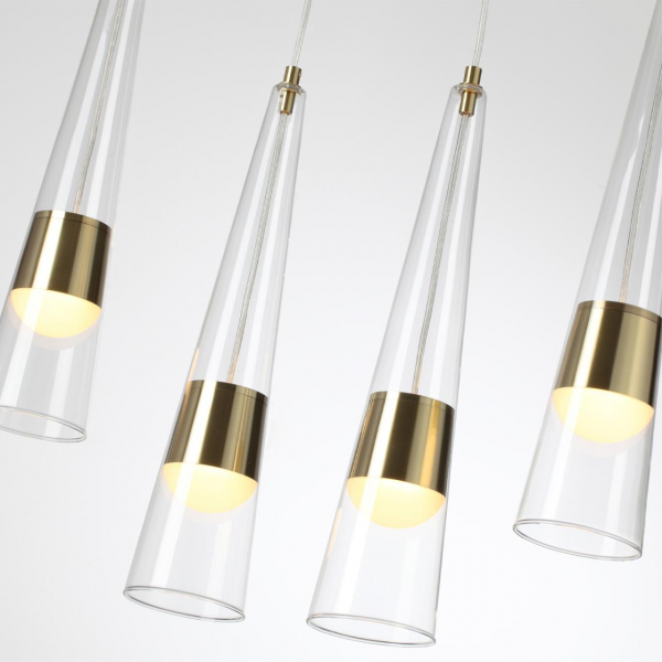 5043/42L L-VISION ODL24 301 глянц.золото/прозрачный/металл/стекло Люстра LED 42W 3000K 4167Лм LUMP, изображение 4