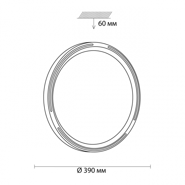 3028/DL COLOR SN 176 Светильник пластик/бел LED 48Вт 3000-6500K D390 IP43 пульт ДУ/RGB/LampSmart SLOT, изображение 6
