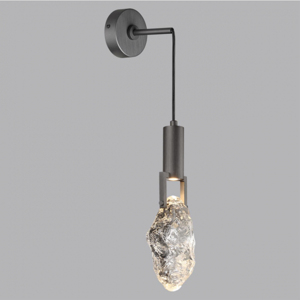 6695/5WL MIDCENT ODL24 Настенный светильник брашир. черный/металл/стекло IP20 LED 5W 200Лм 3000K LIA, изображение 3