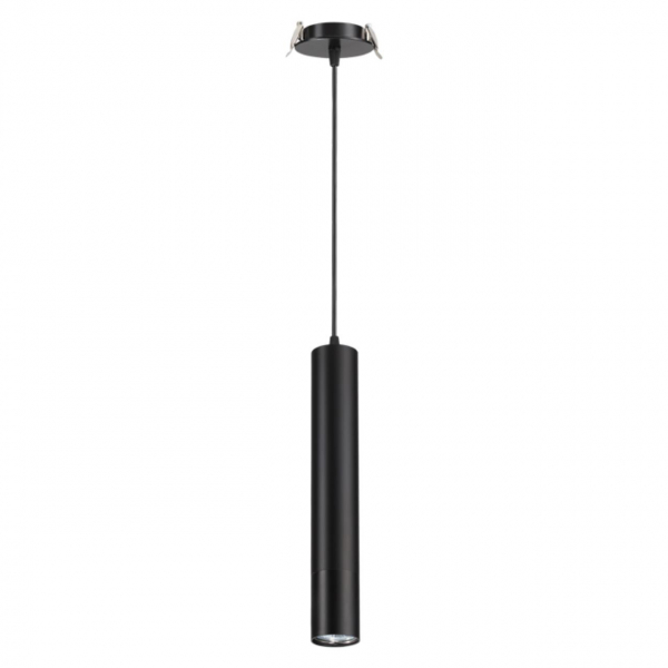 370403 SPOT NT18 316 черный Встраиваемый светильник IP20 GU10 50W 220V PIPE