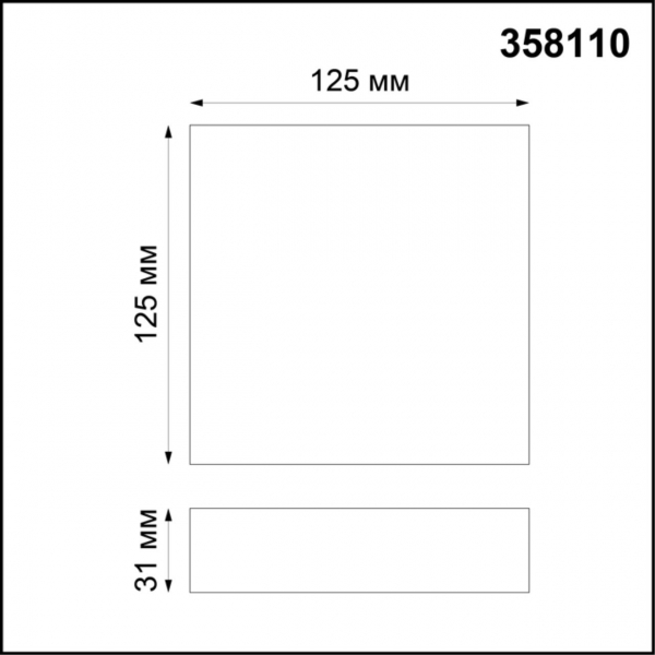 358110 OVER NT19 238 белый Накладной светильник IP20 LED 4000K 10W 85-265V ORNATE, изображение 3