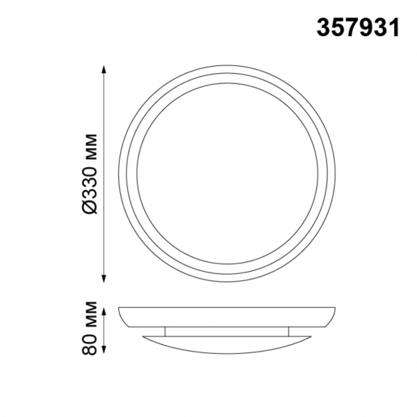 357931 OVER NT19 133 белый Накладной светильник IP20 LED 3000К 7W 220V CAIL, изображение 5