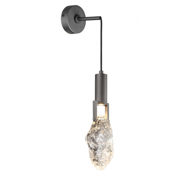 6695/5WL MIDCENT ODL24 Настенный светильник брашир. черный/металл/стекло IP20 LED 5W 200Лм 3000K LIA, изображение 2