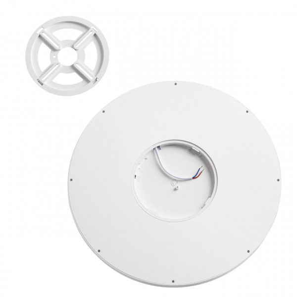 7661/32L MITRA LED SN 56 Светильник пластик/белый LED 32Вт 3000/4000K D400 IP40 OMEGA WHITE, изображение 9