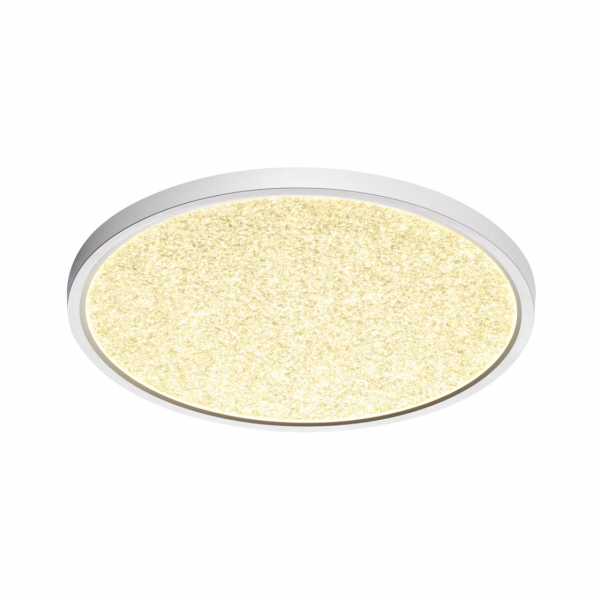 7661/32L MITRA LED SN 56 Светильник пластик/белый LED 32Вт 3000/4000K D400 IP40 OMEGA WHITE, изображение 6