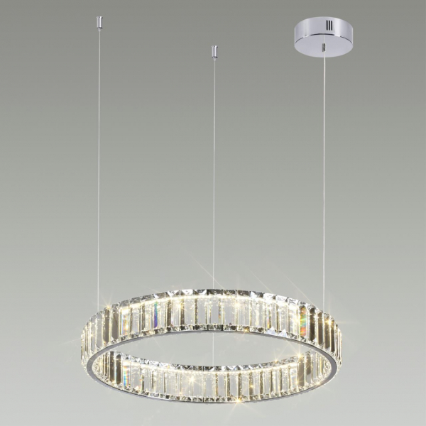 4930/30L L-VISION ODL24 489 хром/прозрачный металл/хрусталь Люстра LED 30W 4000K 3570Лм VEKIA, изображение 4
