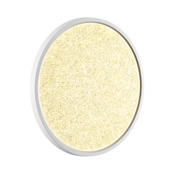 7661/32L MITRA LED SN 56 Светильник пластик/белый LED 32Вт 3000/4000K D400 IP40 OMEGA WHITE, изображение 4