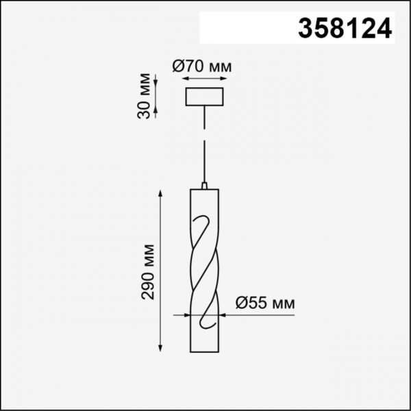 358124 OVER NT19 226 белый Накладной светильник, длина провода 1м IP20 LED 3000K 12W 160 - 265V ARTE, изображение 3