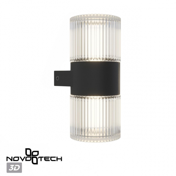 359292 STREET NT24 000 черный Светильник ландшафтный настенный IP65 LED 14W 4000K 175-265V ESTIMA, изображение 5