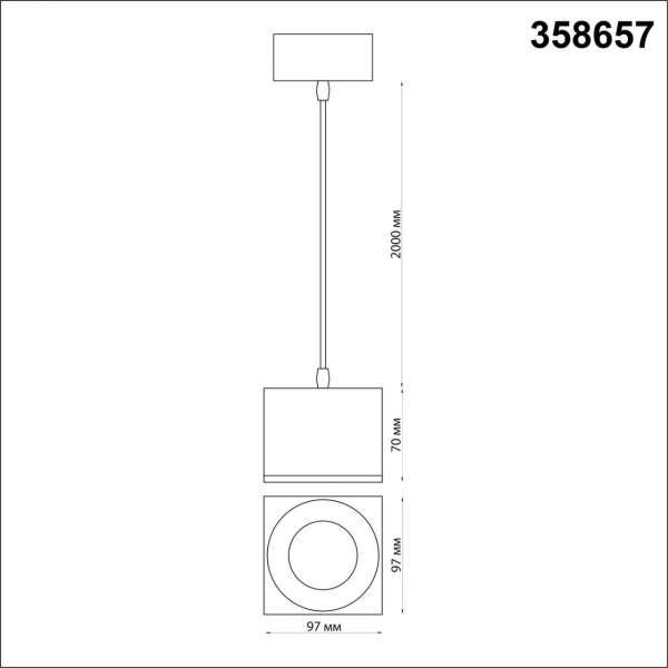 358657 OVER NT21 231 белый Светильник накладной светодиодный, провод 2м IP20 LED 4000К 12W 220V PATERA, изображение 5