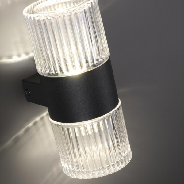 359292 STREET NT24 000 черный Светильник ландшафтный настенный IP65 LED 14W 4000K 175-265V ESTIMA, изображение 3