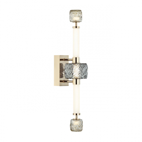 5426/28WL L-VISION ODL_EX24 21 золотой/белый/дымчатый/коньячный/металл/стекло/акрил Бра LED 28W 3000K KLIFF, изображение 2