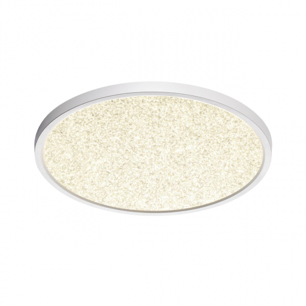 7661/32L MITRA LED SN 56 Светильник пластик/белый LED 32Вт 3000/4000K D400 IP40 OMEGA WHITE, изображение 2