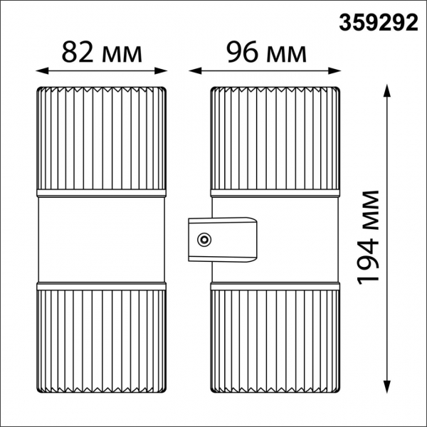 359292 STREET NT24 000 черный Светильник ландшафтный настенный IP65 LED 14W 4000K 175-265V ESTIMA, изображение 6