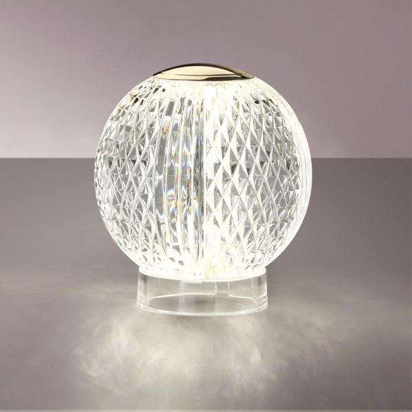 5008/2TL L-VISION ODL24 459 золотой/металл/акрил Настольный светильник LED 2W 4000K 180лм CRYSTAL, изображение 4