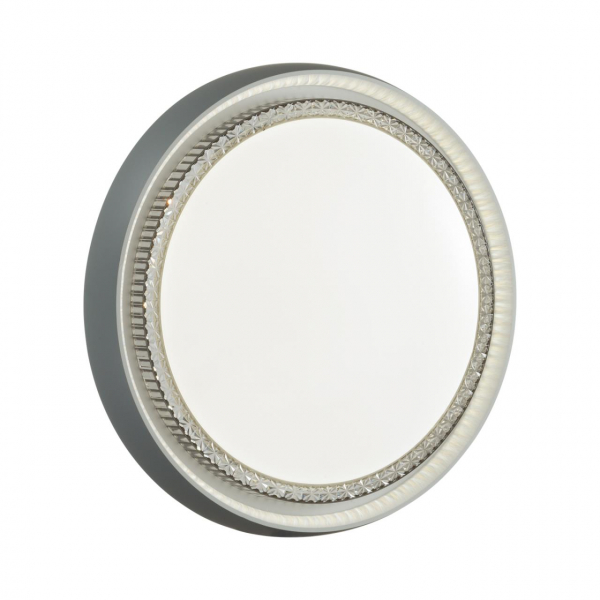 7644/DL PALE SN 136 Светильник пластик/белый/серый LED 48Вт 4000К D425 IP43 RAHIG, изображение 4