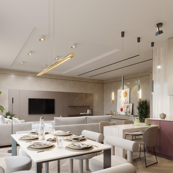 6644/6CL HIGHTECH ODL24 171 белый/металл/акрил Потолочный светильник IP20 LED 7W 3000K 220V MALI, изображение 4