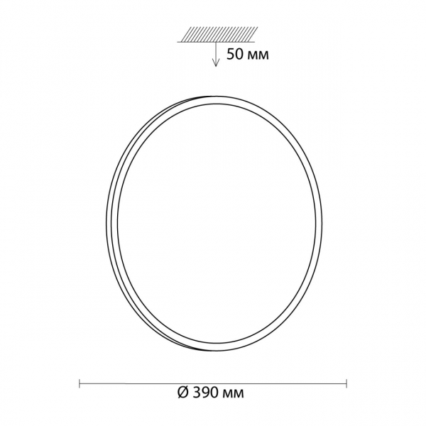 3008/DL TAN SN 174 Светильник пластик/никель LED 48Вт 3000-6500K D390 IP43 пульт ДУ/ LampSmart PARTIAL, изображение 5