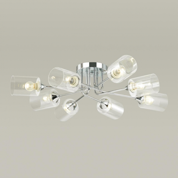 4529/8C COMFI LN21 061 хром Люстра потолочная E27 8*60W 220V JERRY, изображение 2