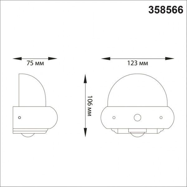 358566 STREET NT21 379 темно-серый Ландшафтный настенный светильник IP54 LED 4000K 7W 85-265V CALLE, изображение 5