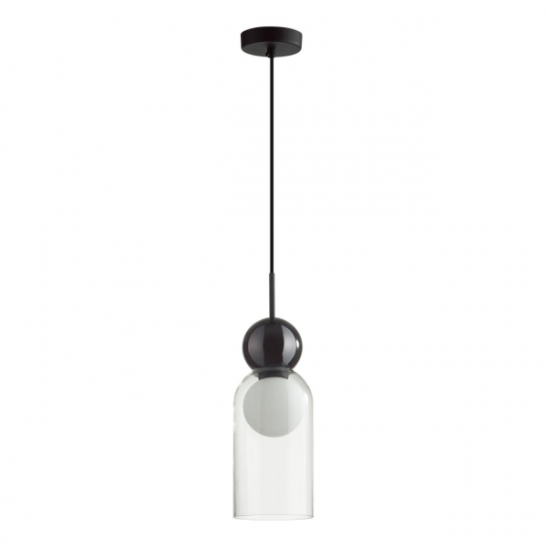 5022/1 MODERN ODL23 337 черный/прозрачный/белый матовый металл/стекло Подвес G9 LED 5W BLACKY
