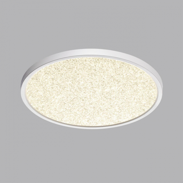 7661/32L MITRA LED SN 56 Светильник пластик/белый LED 32Вт 3000/4000K D400 IP40 OMEGA WHITE, изображение 3