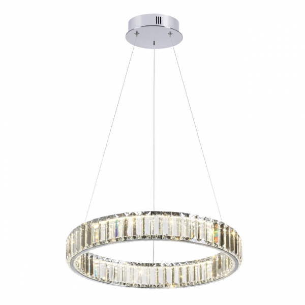 4930/30L L-VISION ODL24 489 хром/прозрачный металл/хрусталь Люстра LED 30W 4000K 3570Лм VEKIA, изображение 3