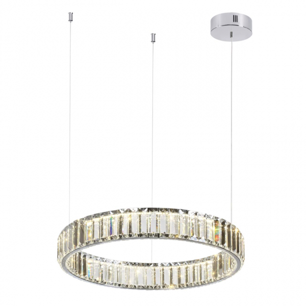 4930/30L L-VISION ODL24 489 хром/прозрачный металл/хрусталь Люстра LED 30W 4000K 3570Лм VEKIA, изображение 2