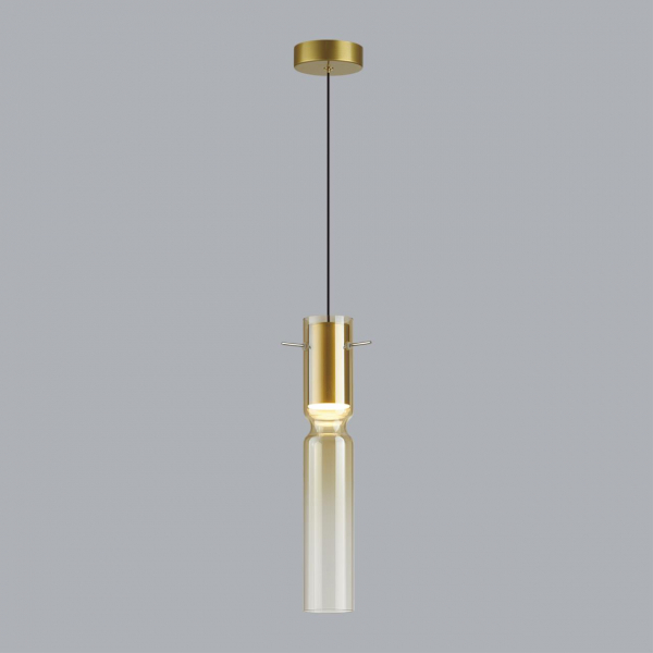 5058/5LA PENDANT ODL24 323 золотой/янтарный/металл/стекло Подвес LED 5W 3000K SCROW, изображение 3
