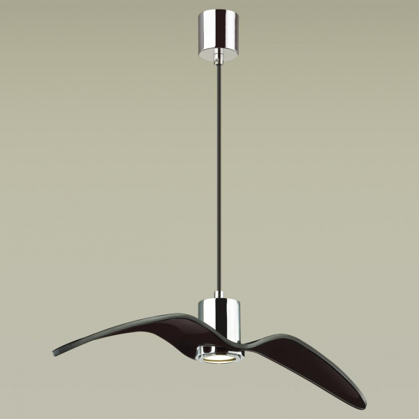 4901/1B PENDANT ODL22 289 чёрный/хром/стекло Подвес GU10 1*5W BIRDS, изображение 2