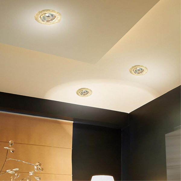 369644 SPOT NT12 305 золото Встраиваемый ПВ светильник IP20 GX5.3 50W 12V HENNA, изображение 2