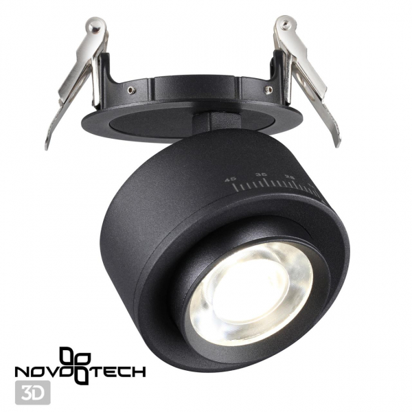 358944 SPOT NT22 266 черный Светильник встраиваемый светодиодный IP20 LED 4000К 18W 220V EDDY, изображение 6