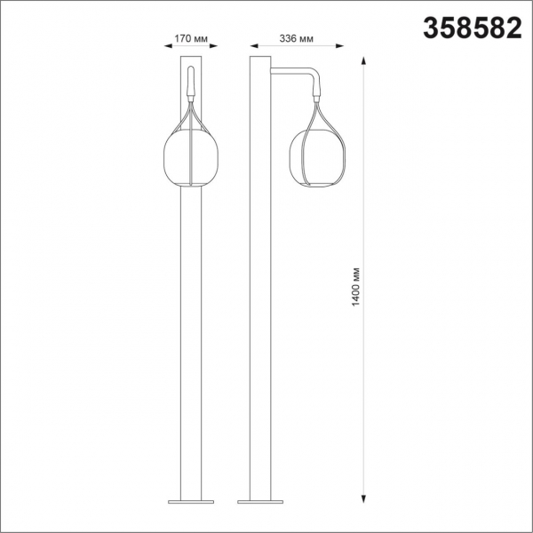 358582 STREET NT21 314 белый Светильник ландшафтный светодиодный IP54 LED 4000K 9W 220-240V ROCA, изображение 4