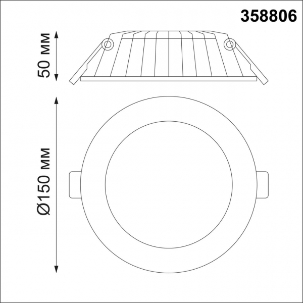 Софит 358806 GESSO бел LED 12W 3000K, изображение 4