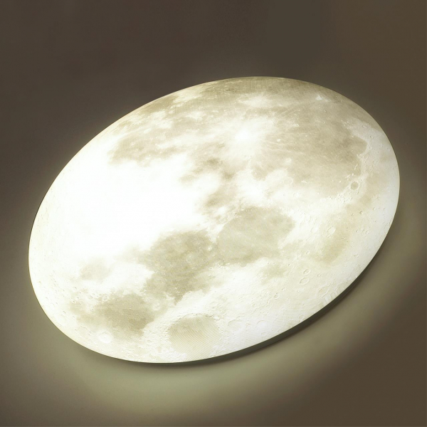3084/EL PALE SN 68 Светильник пластик/белый/серый LED 72Вт 3000-6300K D480 IP43 пульт ДУ MOON, изображение 6