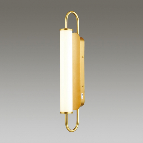 4270/10WL MODERN ODL21 581 бел/зол Настенный светильник выкл на базе LED 10W 800Лм 3000К PONTE, изображение 2