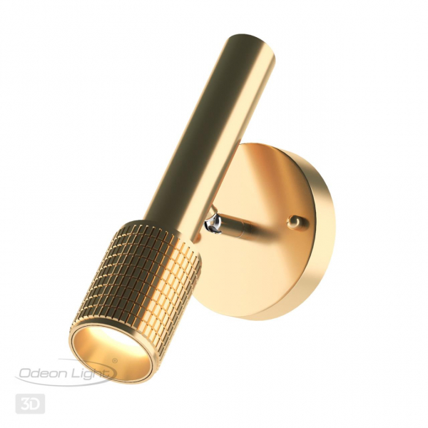 4237/1W HIGHTECH ODL21 259 золотист/металл Настенный св-ник выкл на плафоне IP20 LED GU10 max 10W MEHARI, изображение 5