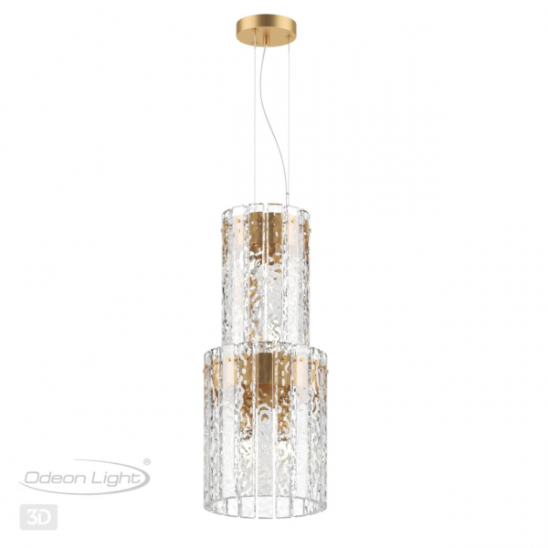 Люстра 4938/4 мат/зол. E14 4*40W D25,H58cm MERKALE, изображение 6