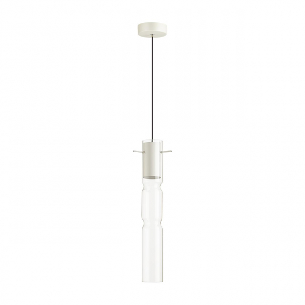5059/5LB PENDANT ODL24 323 белый/прозрачный/металл/стекло Подвес LED 5W 3000K SCROW
