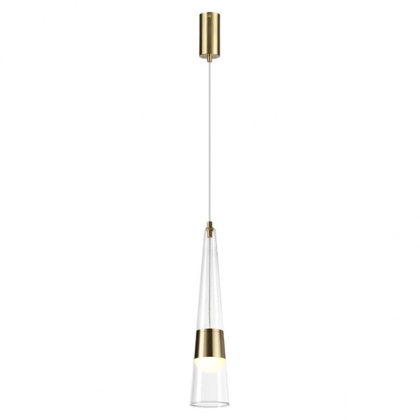 5043/12L L-VISION ODL24 301 глянц.золото/прозрачный/металл/стекло Подвес LED 12W 3000K 1334Лм LUMP, изображение 2
