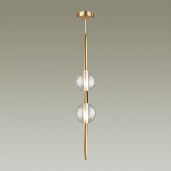 4981/2 PENDANT ODL22 357 бронзовый/прозрачный/стекло Подвес G9 2*5W LAZIA, изображение 2
