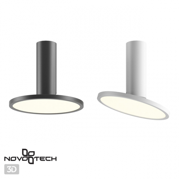 358346 OVER NT20 224 черный Светильник накладной IP20 LED 4000K 18W 85-265V HAT, изображение 4