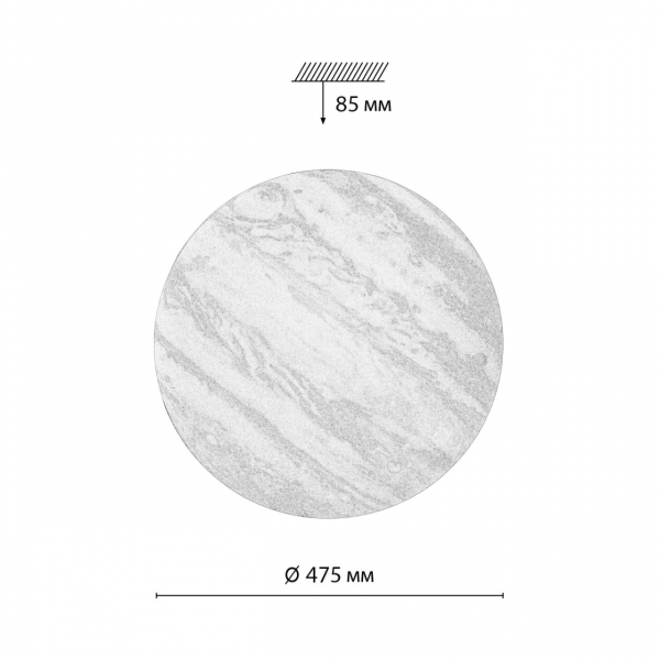 7724/EL PALE SN 76 Светильник пластик/мульти LED 70Вт 3000-6000К D475 IP43 пульт ДУ JUPITER, изображение 12