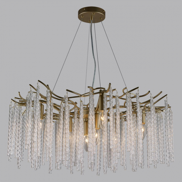 Люстра 6520/8 MISS мат.золото 8*Е14, изображение 2