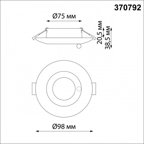 370792 SPOT NT21 335 черный Светильник встраиваемый влагозащищенный IP44 GU10 50W 220V WATER, изображение 4