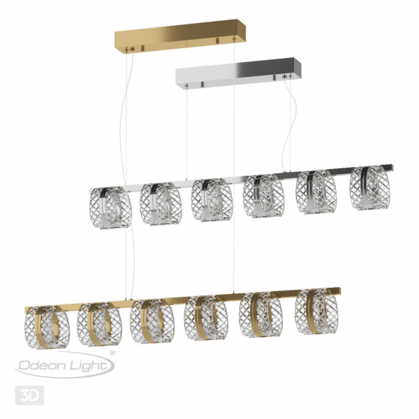 5029/40L L-VISION ODL24 455 хром/металл/акрил Люстра LED 40W 4000K 2453лм MIRAGE, изображение 5