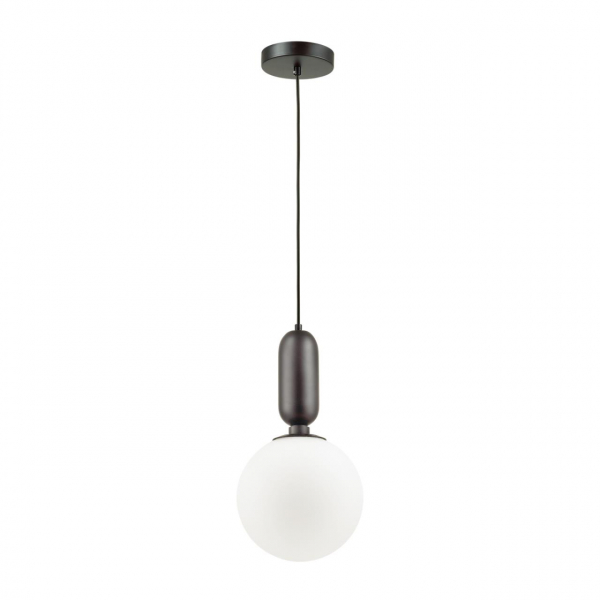4668/1 PENDANT ODL20 346 черный/белый Подвес E27 1*40W (тип лампы СВЕЧА) 220V OKIA