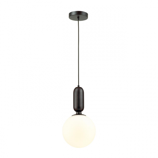 4668/1 PENDANT ODL20 346 черный/белый Подвес E27 1*40W (тип лампы СВЕЧА) 220V OKIA, изображение 2