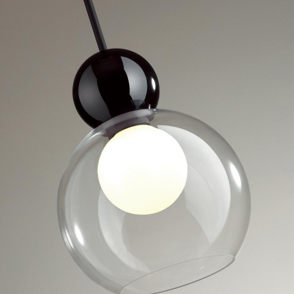 5021/1 MODERN ODL23 337 черный/прозрачный/белый матовый металл/стекло Подвес G9 LED 5W BLACKY, изображение 4
