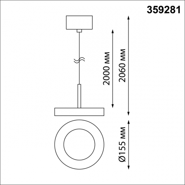 359281 OVER NT23 193 черный Светильник накладной светодиодный IP20 LED 18W 85-265V 1350Лм 3000К MIRROR, изображение 7